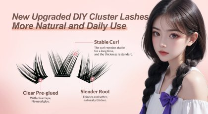 Cluster lashes wholesale, classic series upgraded, more natural, suitable for daily use